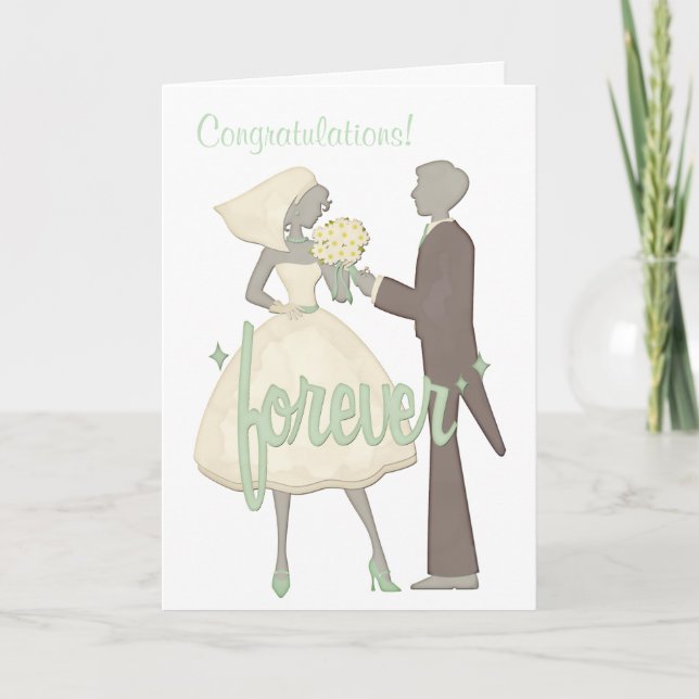 Tarjeta Felicitaciones Boda del Día Especial (Anverso)