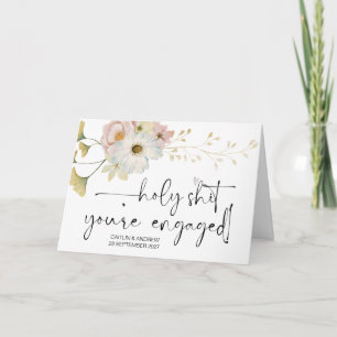 Tarjeta Felicitaciones Boda Engagement Bride and Groom