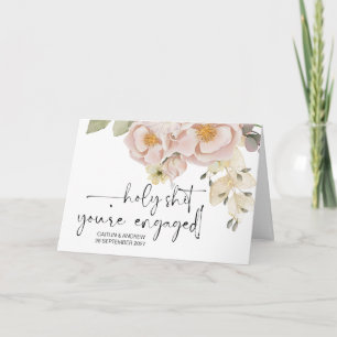 Tarjeta Felicitaciones Boda Engagement Bride and Groom