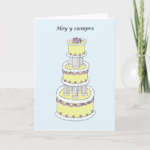 Tarjeta Felicitaciones Boda española.
