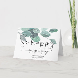 Tarjeta Felicitaciones, Boda muy feliz