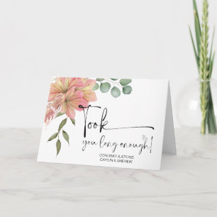 Tarjeta Felicitaciones Boda Newly Weds Bride and Groom