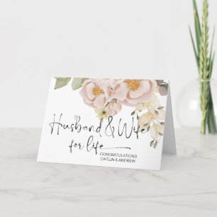 Tarjeta Felicitaciones Boda Newly Weds Bride and Groom