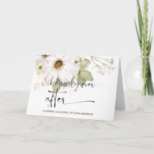 Tarjeta Felicitaciones Boda recién casada novia y novio