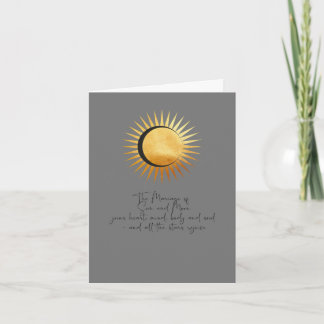Tarjeta Felicitaciones bodas - Sun y Moon