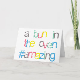 Tarjeta Felicitaciones brillantes que está embarazada