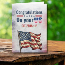 Felicitaciones Ciudadanía de EE.UU. Ciudadano de N