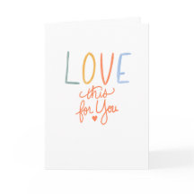 Felicitaciones con Letra a Mano para Amarte Esto