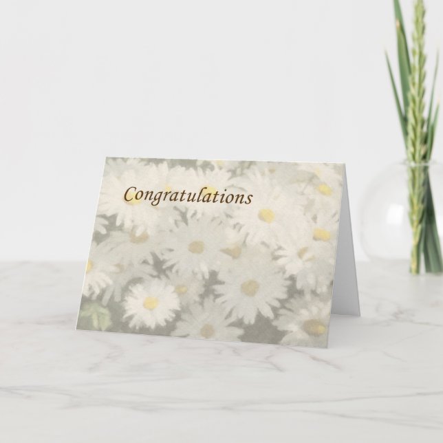 Tarjeta Felicitaciones - Daises Card (Anverso)
