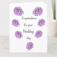 Felicitaciones de Boda. Coche de Flor de Hibisco G