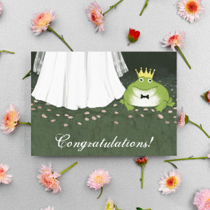 Tarjeta Felicitaciones de Boda de Cuento de Hadas del Prín