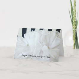 Tarjeta Felicitaciones de boda en blanco y negro