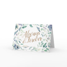 Felicitaciones de boda floral de acuarela de lavan