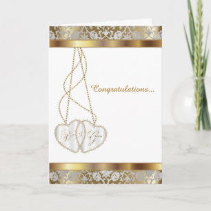 Tarjeta Felicitaciones de boda para la novia y el novio