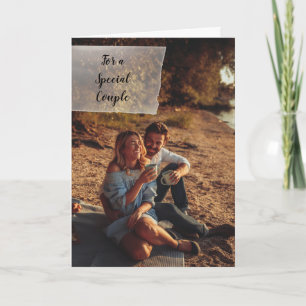 Tarjeta Felicitaciones de boda personalizadas con foto