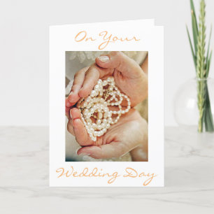 TARJETA FELICITACIONES DE "BRIDE'S PEARLS" A SU BODA
