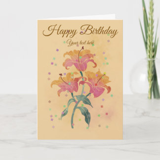 Tarjeta Felicitaciones de cumpleaños 