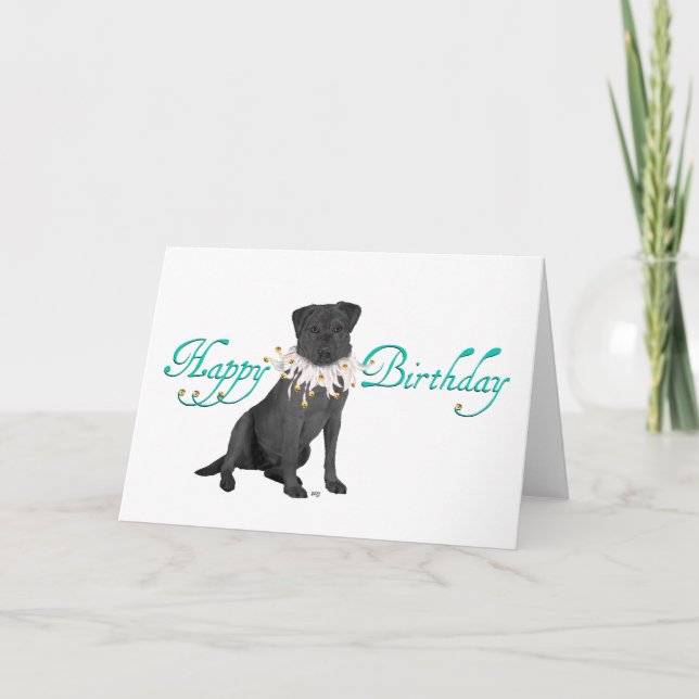 Tarjeta Felicitaciones de cumpleaños para Labrador Retriev (Anverso)
