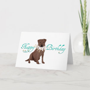 Tarjeta Felicitaciones de cumpleaños para Labrador Retriev