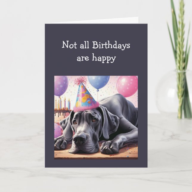 Tarjeta Felicitaciones de cumpleaños para tiempos difícile (Anverso)
