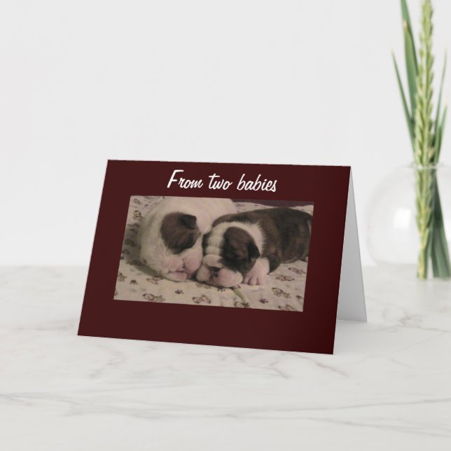 TARJETA FELICITACIONES DE "GEMAS" (Anverso)