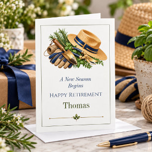 Tarjeta Felicitaciones de jubilación para amante de jardin