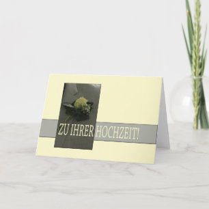 Tarjeta Felicitaciones de los bodas alemanes