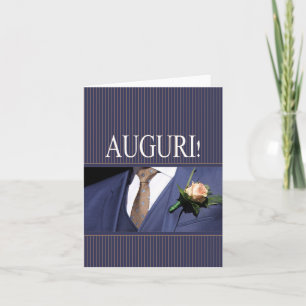 Tarjeta felicitaciones de los bodas italianos