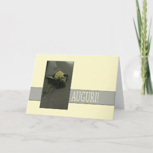 Tarjeta felicitaciones de los bodas italianos