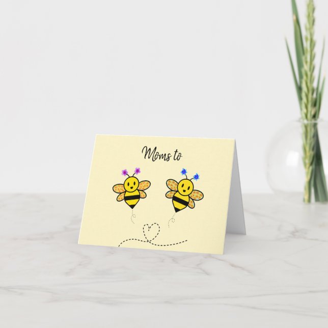 Tarjeta Felicitaciones de mamá a bebe por tus felices noti (Anverso)