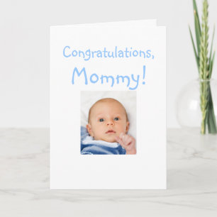 Tarjeta Felicitaciones de mamá nueva desde niño pequeño