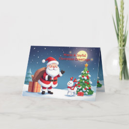 Tarjeta Felicitaciones de Navidad Cálidas y Alegres