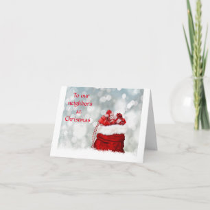 TARJETA *FELICITACIONES DE NAVIDAD Y AÑO NUEVO* VECINO