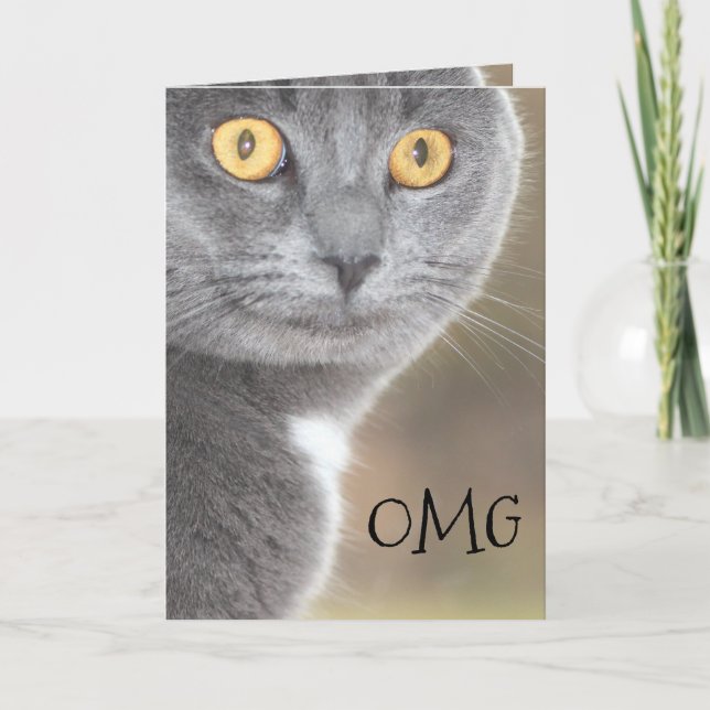 Tarjeta Felicitaciones de OMG (Anverso)