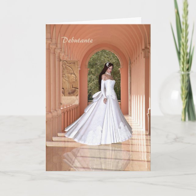 Tarjeta Felicitaciones Debutante (Anverso)
