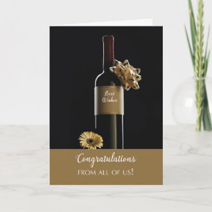 Tarjeta Felicitaciones del grupo Botella de Vino de Todos 