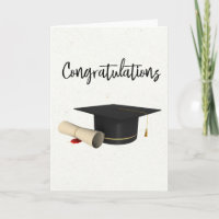 Felicitaciones Diploma Sombrero de Graduación