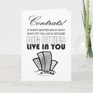 Tarjeta felicitaciones divertidas al graduado
