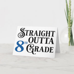 Tarjeta Felicitaciones divertidas por la graduación de 8º 