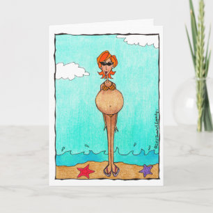Tarjeta Felicitaciones divertidas y lindas para el baby sh