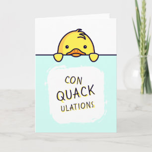 Tarjeta Felicitaciones Duck Pun