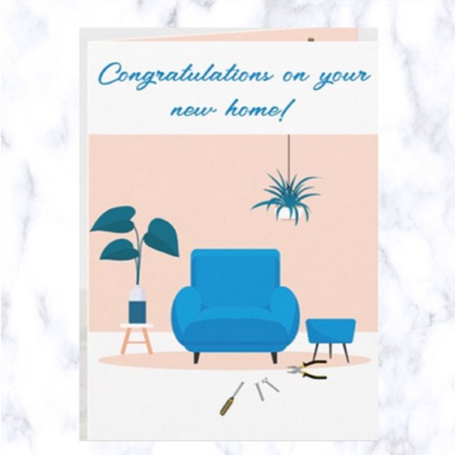 Tarjeta Felicitaciones editables de nuevo hogar (Subido por el creador)