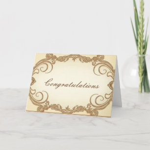 Tarjeta Felicitaciones Elegantes