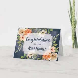 Tarjeta Felicitaciones Elegantes por su Nuevo Hogar