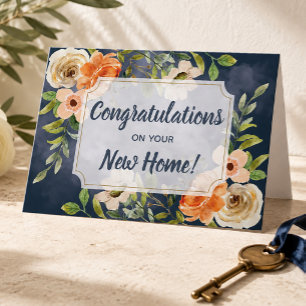 Tarjeta Felicitaciones Elegantes por su Nuevo Hogar
