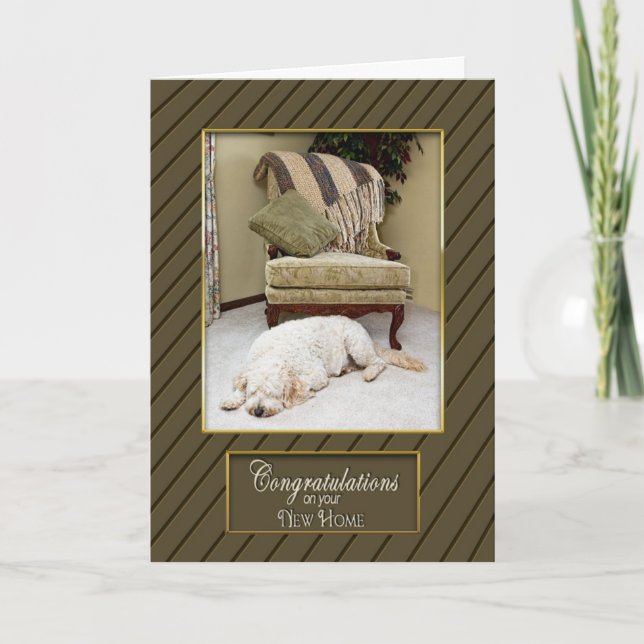 TARJETA FELICITACIONES EN NUEVA CASA - CÁLIDO Y FUZOSO (Anverso)