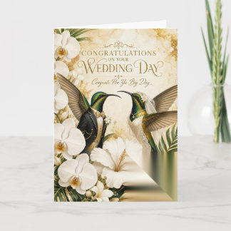 Tarjeta Felicitaciones en su día de boda -Tarjeta Jamaican