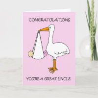 Felicitaciones, eres un gran tío de la niña