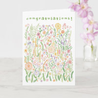 FELICITACIONES Flores Campos Meadow Floral