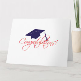 Tarjeta Felicitaciones gorra de graduación